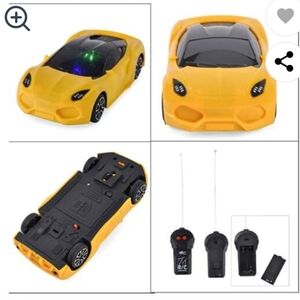 NIB GENUINE Kids sporty 🔥 YELLOW REMOTE CONTROL SPORTS CAR Free Gift W/purchase